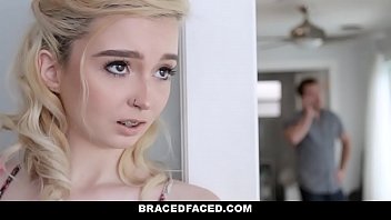 Brace Faced - Petite Blonde Babe (LexiLore) Fucks Hot Guy